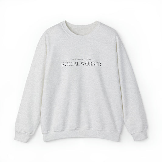 LCSW/Occupation/Unisex Heavy Blend™ Crewneck Sweatshirt "Licensed Clinical Social Worker"