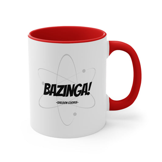 BIG BANG THEORY: Accent Coffee Mug, 11oz "Bazinga -Sheldon Cooper-"
